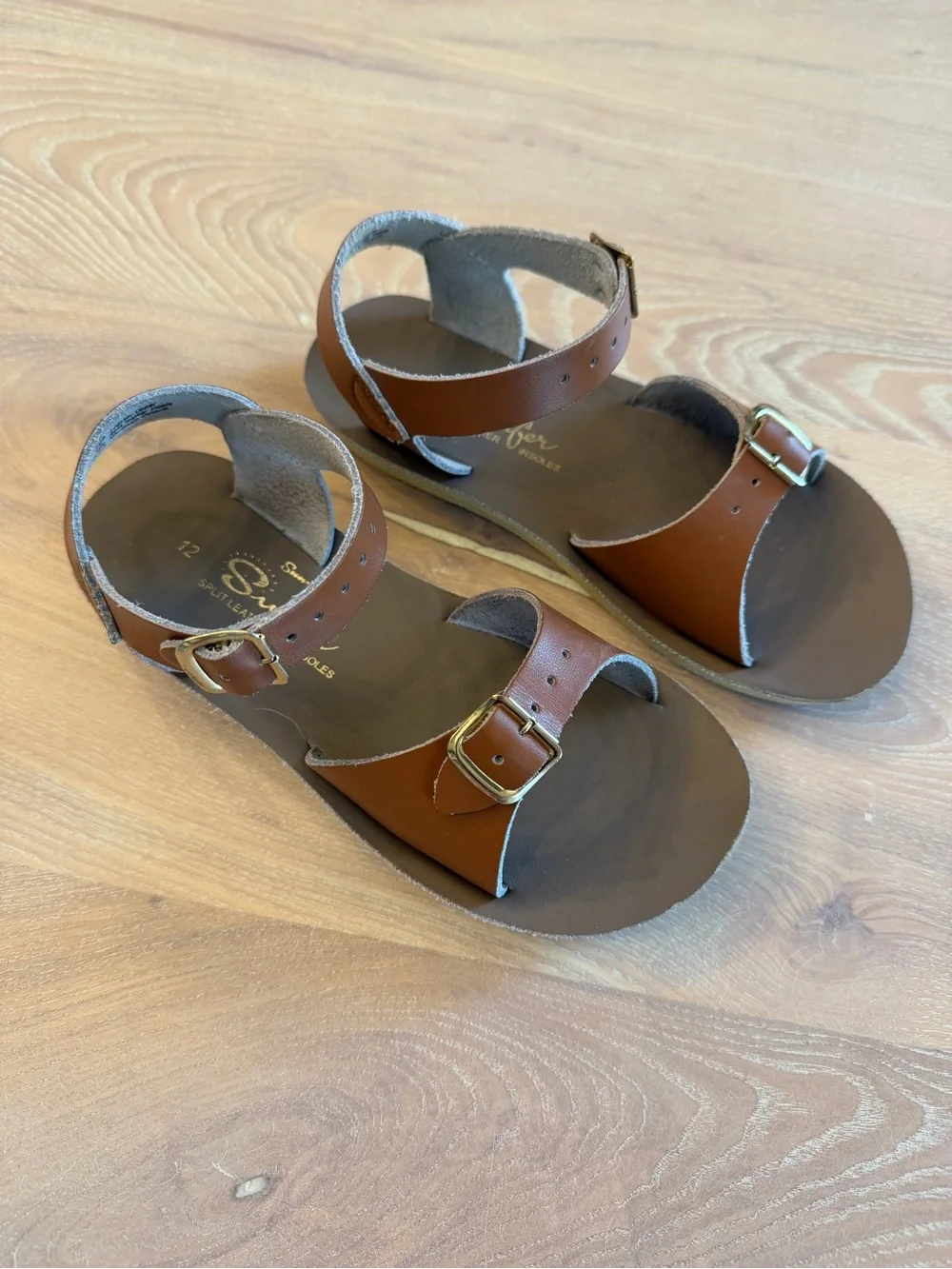 Kids Brown Sun-San Surfer Sandals